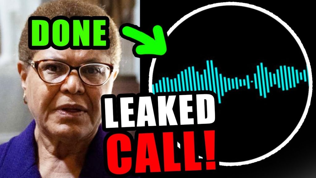 Karen Bass sent into HIDING after this phone call LEAK!!!!