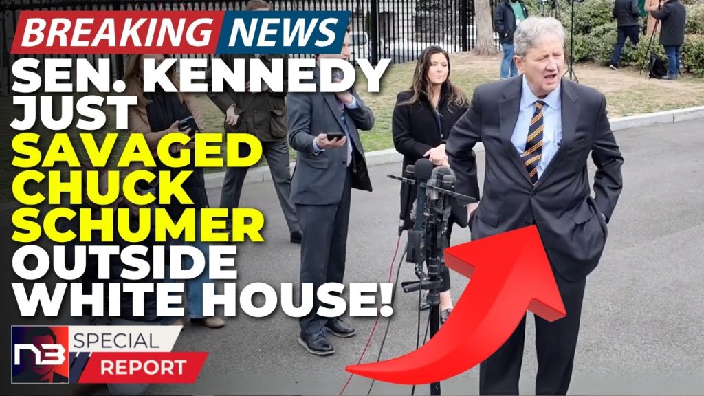 BREAKING: Senator Kennedy JUST SAVAGED Chuck Schumer Outside White House! What He Said Is BRUTAL!